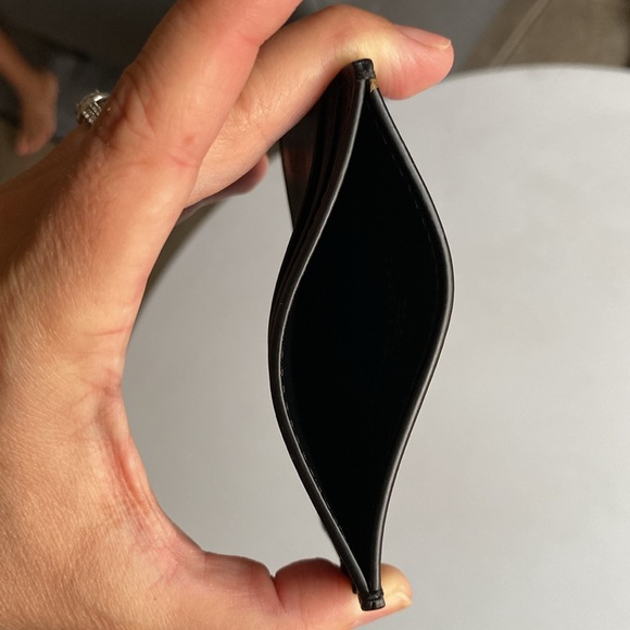 Authentic New Gucci Black Leather Card Holder - Picture 3 of 4